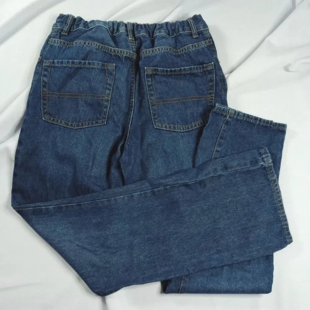 The Children's Place Bootcut Jeans Adjustable Waist Cotton Denim Pants Boys 14